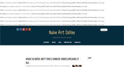 Desktop Screenshot of naiveartonline.com