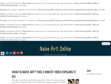Tablet Screenshot of naiveartonline.com